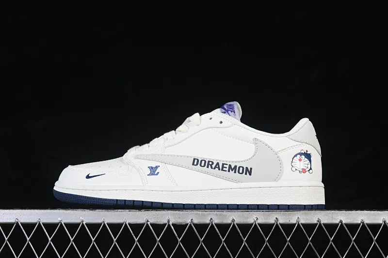 All categories Air Jordan Jordan series basketball shoes Air Jordan 1 Low High-end customized low-top sneakers Travis Scott x Fragment Design x Air Jordan 1 Low OG SP AJ1 Joe 1 joint Doraemon low-top cultural casual sneakers DZ2688-004